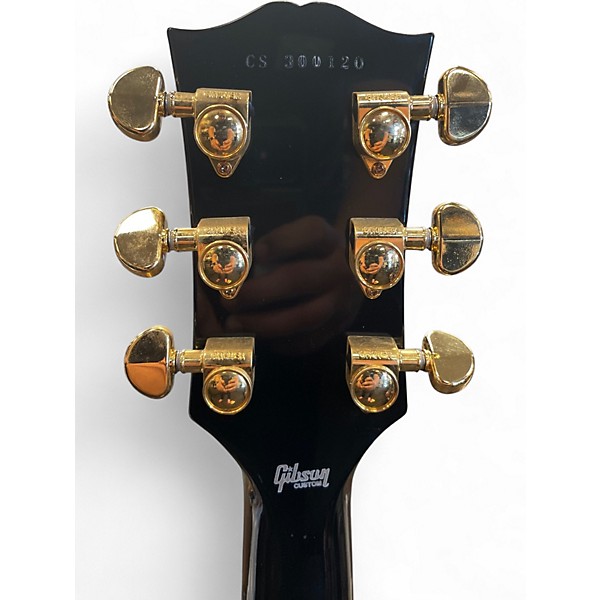 Used Gibson Les Paul Custom Ebony Solid Body Electric Guitar