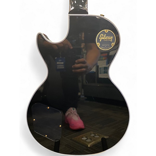 Used Gibson Les Paul Custom Ebony Solid Body Electric Guitar