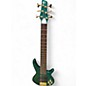 Used Ibanez SR506 6 String Trans Green Electric Bass Guitar thumbnail