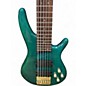 Used Ibanez SR506 6 String Trans Green Electric Bass Guitar