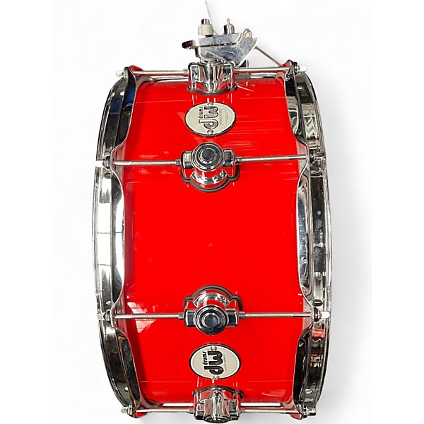 Used DW 7X14 Design Series Snare Candy Apple Red Drum