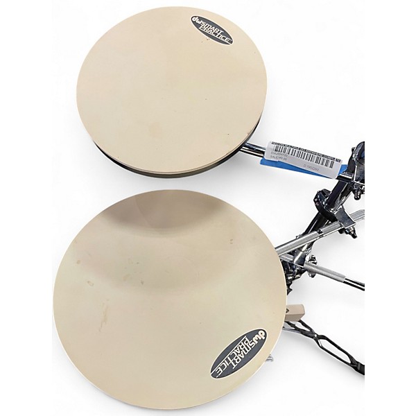 Used DW Multiple Go Anywhere Complete 5 Piece Practice Pad Drum Set White Drum
