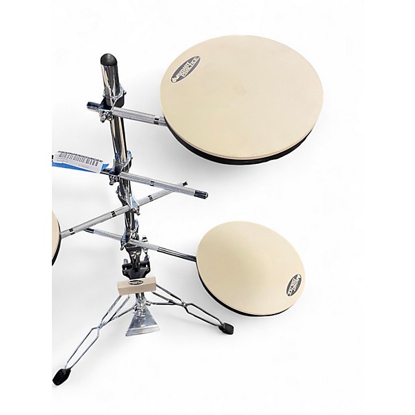 Used DW Multiple Go Anywhere Complete 5 Piece Practice Pad Drum Set White Drum