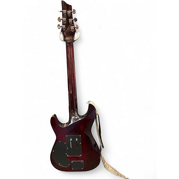 Used Schecter Guitar Research Hellraiser C1 Floyd Rose Black Cherry Solid Body Electric Guitar