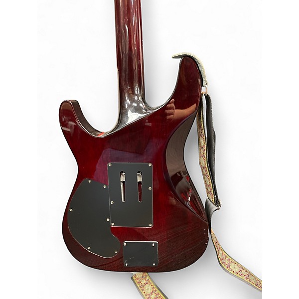 Used Schecter Guitar Research Hellraiser C1 Floyd Rose Black Cherry Solid Body Electric Guitar