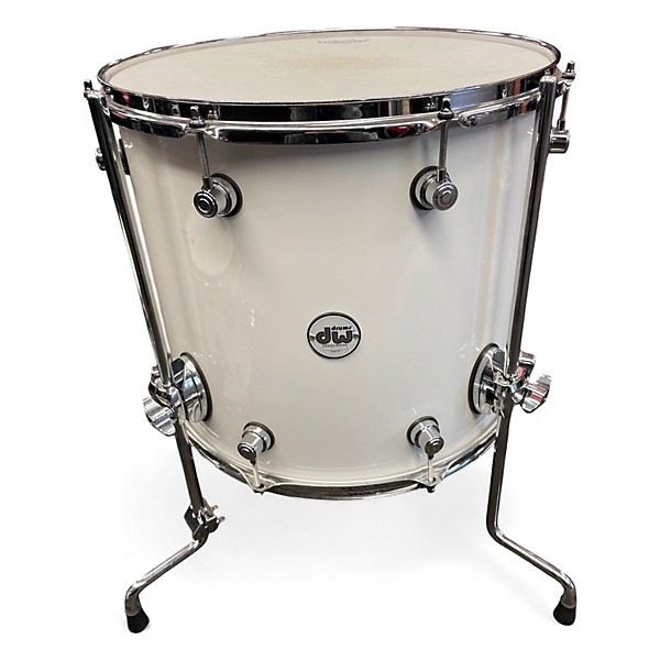 Used DW 4 Piece Design Series Gloss White Drum Kit
