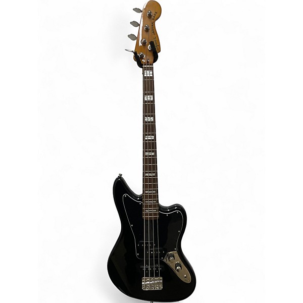 Used Squier Vintage Modified Jaguar Bass Special Black Electric Bass Guitar