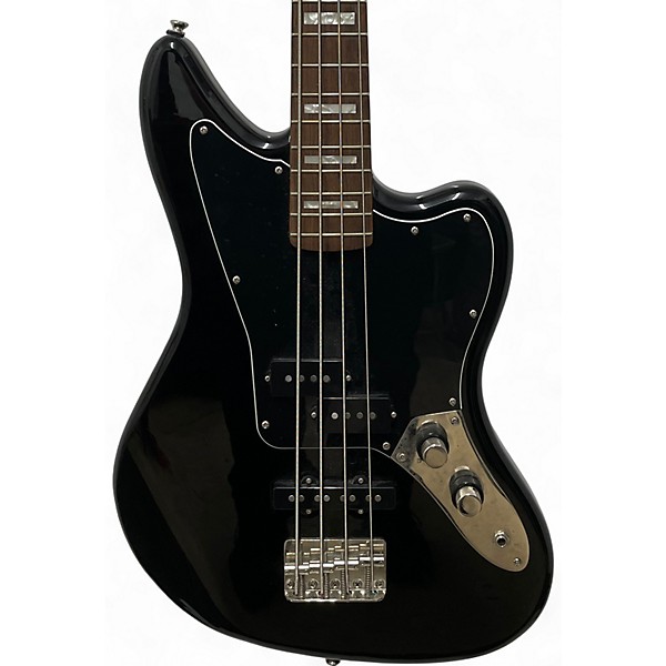 Used Squier Vintage Modified Jaguar Bass Special Black Electric Bass Guitar