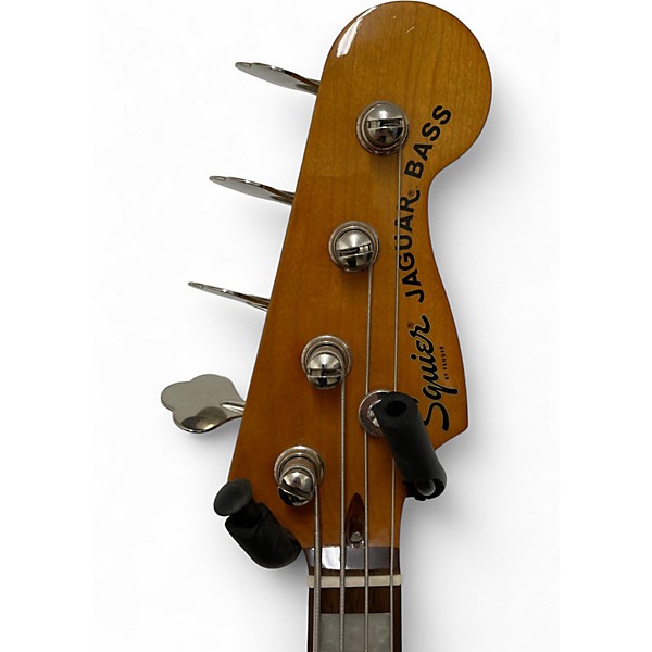Used Squier Vintage Modified Jaguar Bass Special Black Electric Bass Guitar