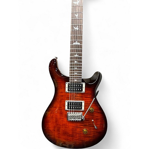 Used PRS SE Custom 24 Amber Solid Body Electric Guitar