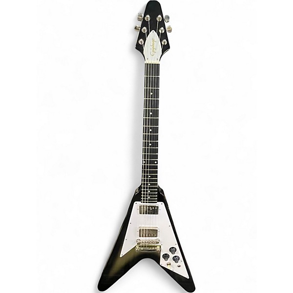 Used Epiphone FLYING V Silverburst Solid Body Electric Guitar