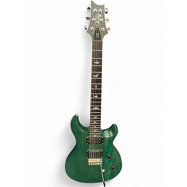 Used Prs Se CE24V STANDARD GREEN Solid Body Electric Guitar