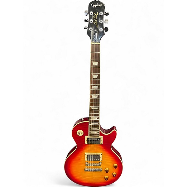 Used 2008 Epiphone LESPAUL STANDARD 2 Color Sunburst Solid Body Electric Guitar