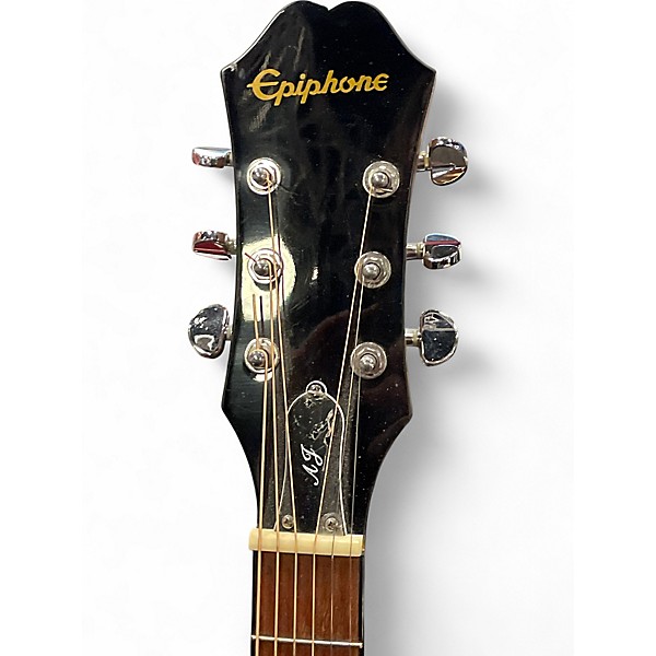 Used Epiphone AJ-210CE Vintage Sunburst Acoustic Electric Guitar