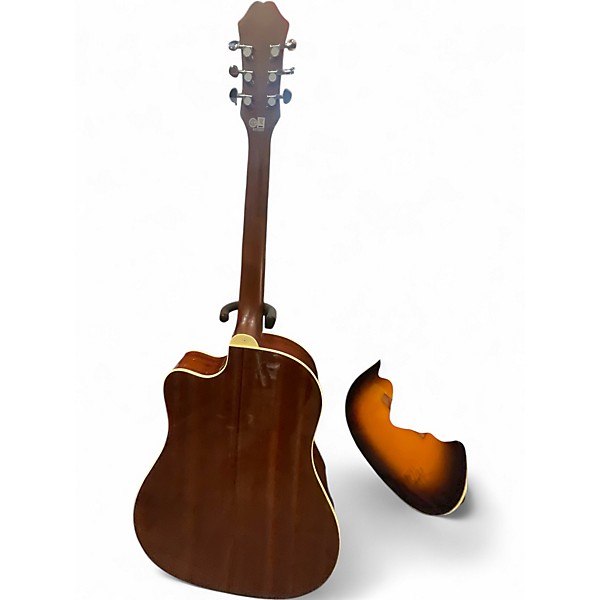 Used Epiphone AJ-210CE Vintage Sunburst Acoustic Electric Guitar