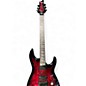 Used Schecter Guitar Research OMEN ELITE FR Trans Red BURST Solid Body Electric Guitar