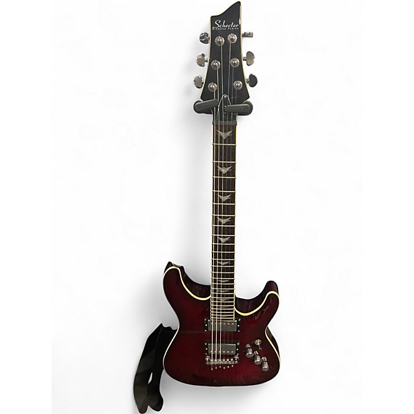 Used Schecter Guitar Research C1 Plus Candy Apple Red Solid Body Electric Guitar