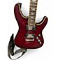 Used Schecter Guitar Research C1 Plus Candy Apple Red Solid Body Electric Guitar
