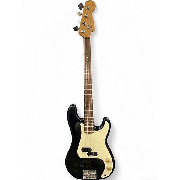 Used Squier Precision Bass Black Electric Bass Guitar