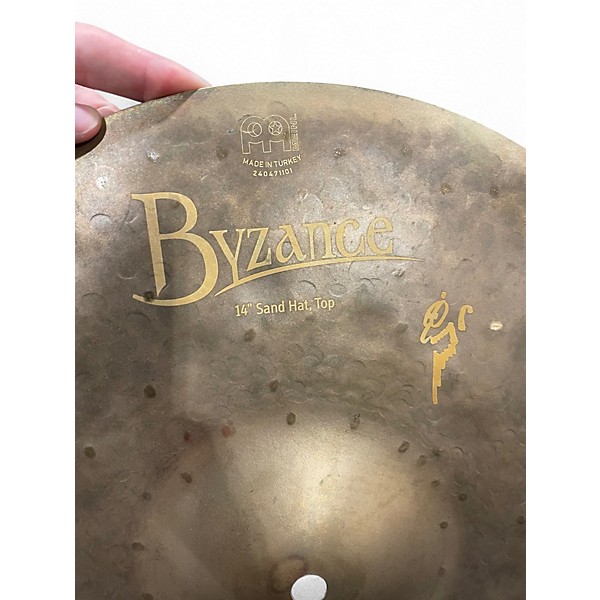 Used MEINL 14in Byzance Vintage Sand Hi Hat Top Cymbal