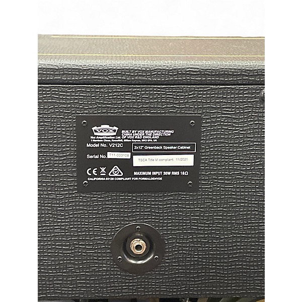 Used VOX V212C Guitar Cabinet