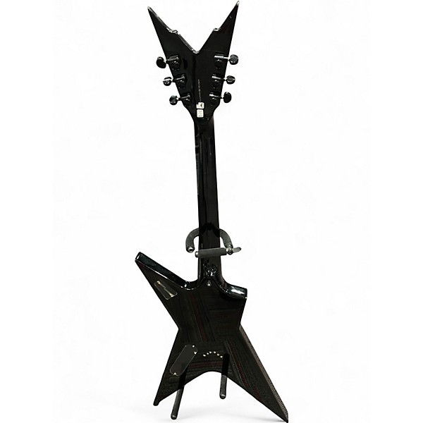 Used 2008 Dean Dime Razorback Stealth Black and Silver Solid Body Electric Guitar