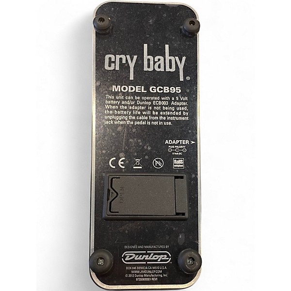 Used Dunlop Original Cry Baby Wah Effect Pedal
