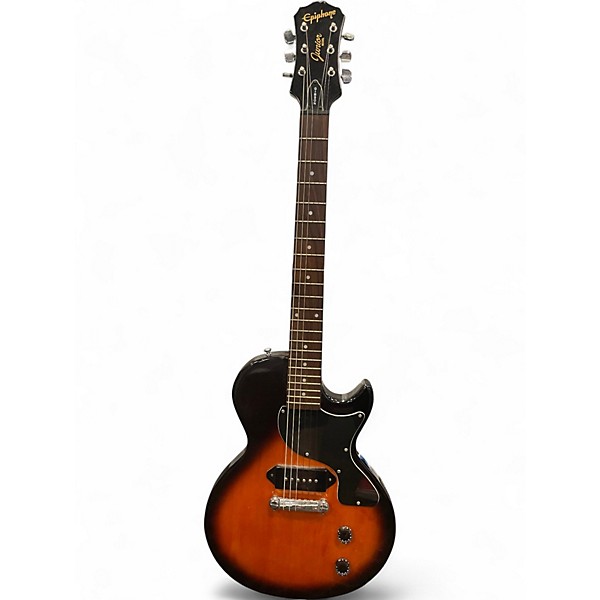 Used Epiphone Les Paul Junior 2 Color Sunburst Solid Body Electric Guitar