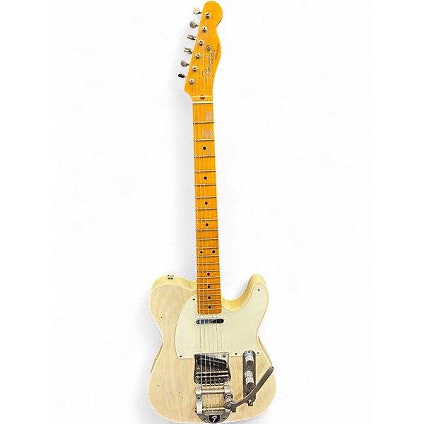 Used 2017 Fender Journeyman Twisted Telecaster Aged White Solid Body Electric Guitar