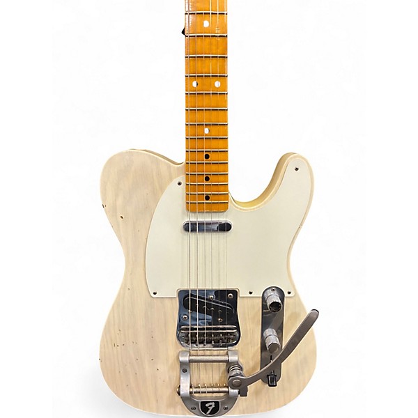 Used 2017 Fender Journeyman Twisted Telecaster Aged White Solid Body Electric Guitar