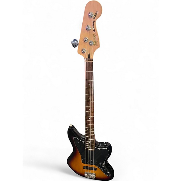 Used Squier Vintage Modified Jaguar Bass 3 Color Sunburst Electric Bass Guitar