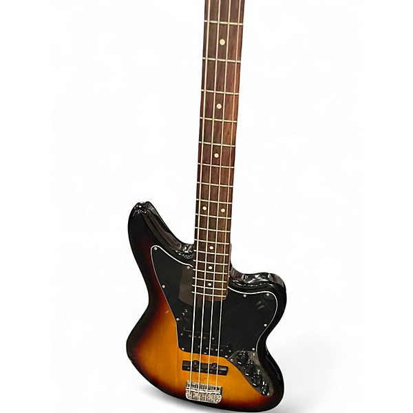 Used Squier Vintage Modified Jaguar Bass 3 Color Sunburst Electric Bass Guitar