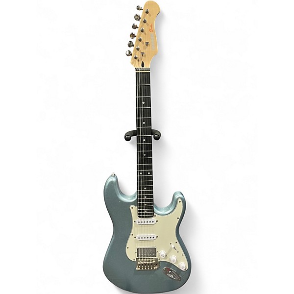 Used Donner Seeker teal Solid Body Electric Guitar