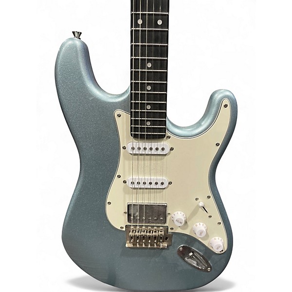 Used Donner Seeker teal Solid Body Electric Guitar