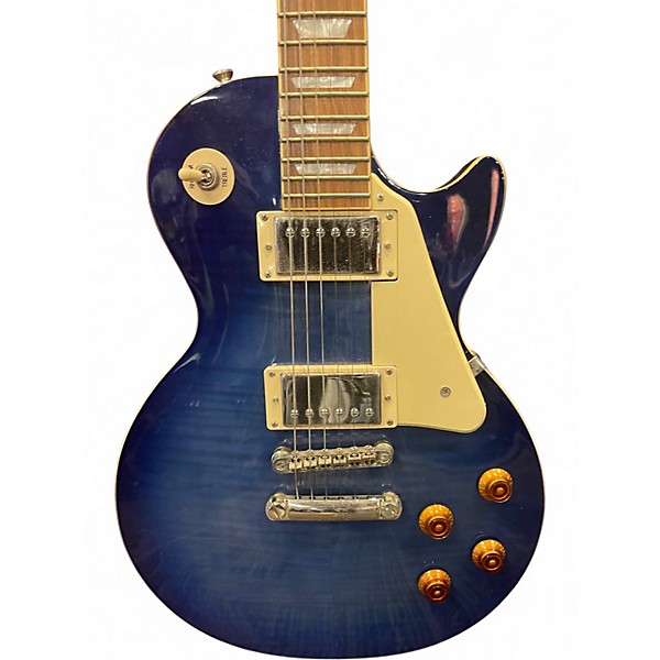 Used Epiphone Les Paul Plustop Pro Blue Solid Body Electric Guitar