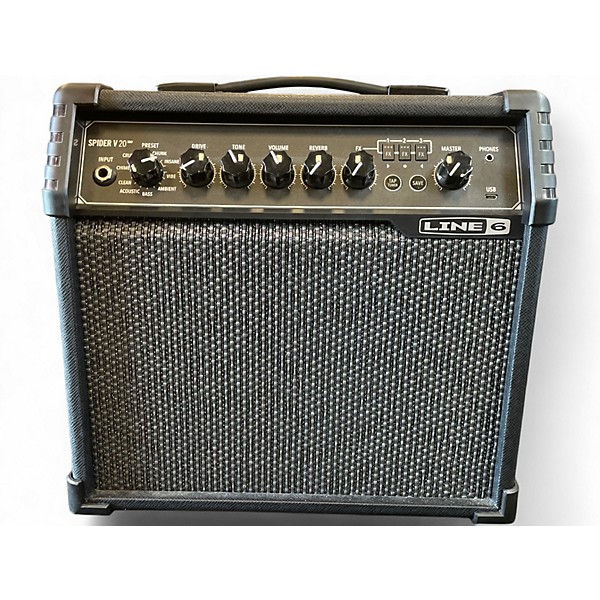 Used Line 6 Spider V 20 MkII 20w 1x8 Guitar Combo Amp
