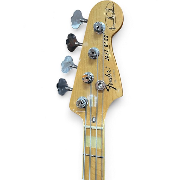 Used Fender Marcus Miller Signature Jazz Bass Natural Electric Bass Guitar