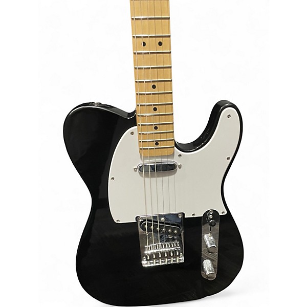 Used Squier Telecaster Black Solid Body Electric Guitar