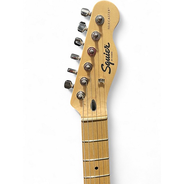 Used Squier Telecaster Black Solid Body Electric Guitar