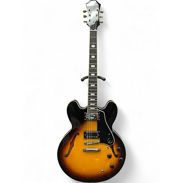 Used Epiphone ES335 Pro Vintage Sunburst Hollow Body Electric Guitar