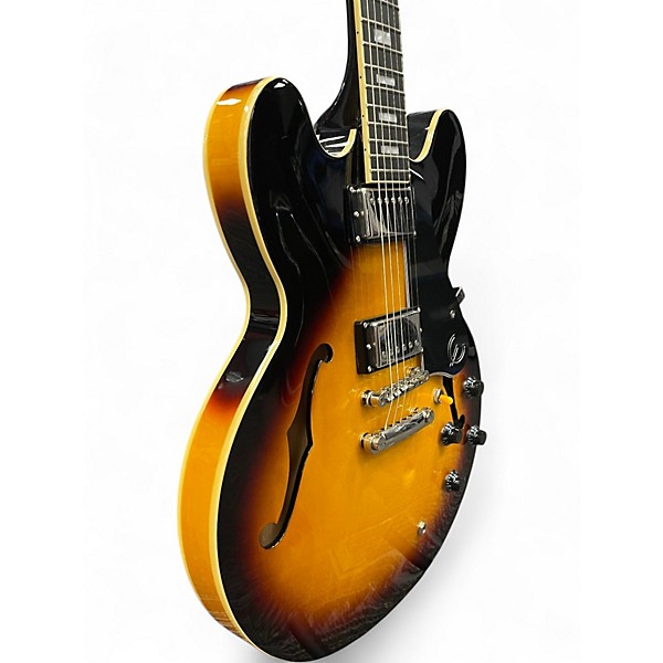 Used Epiphone ES335 Pro Vintage Sunburst Hollow Body Electric Guitar