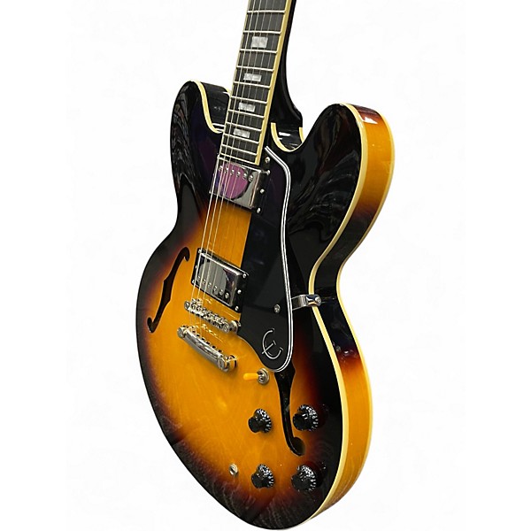 Used Epiphone ES335 Pro Vintage Sunburst Hollow Body Electric Guitar