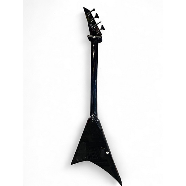 Used Jackson RRB IV BLACK WITH WHITE PINSTRIPE Electric Bass Guitar