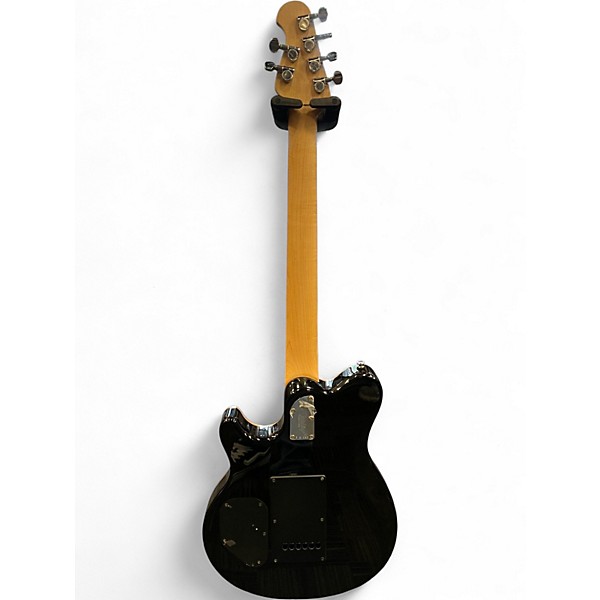 Used Sterling by Music Man Sub AX3 Axis Transparent Yellow Solid Body Electric Guitar