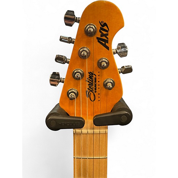 Used Sterling by Music Man Sub AX3 Axis Transparent Yellow Solid Body Electric Guitar