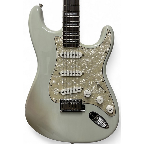 Used Fender Kenny Wayne Shepherd USA Signature Stratocaster Matching Headstock FADED SONIC BLUE Solid Body Electric Guitar