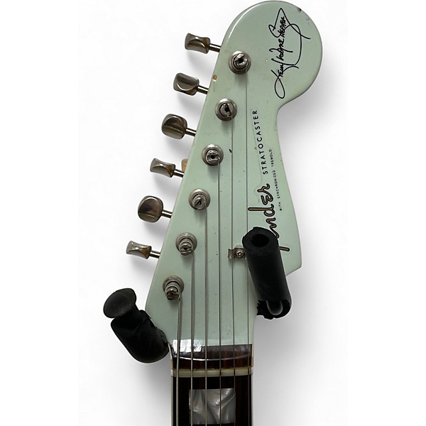 Used Fender Kenny Wayne Shepherd USA Signature Stratocaster Matching Headstock FADED SONIC BLUE Solid Body Electric Guitar