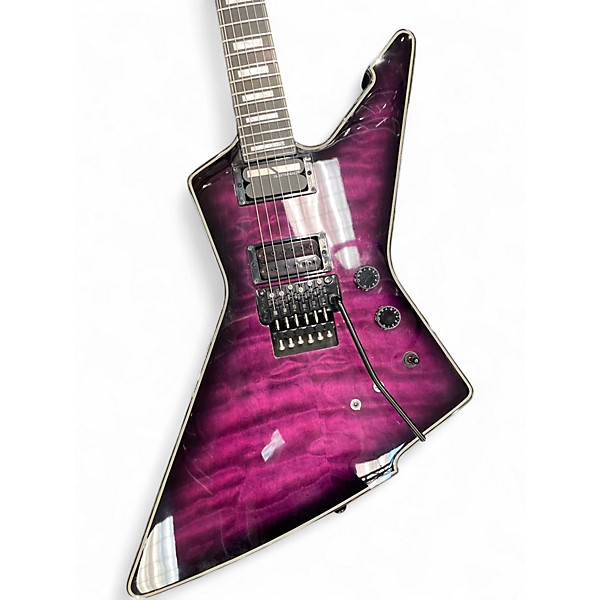 Used Schecter Guitar Research E-1 FRS Special Edition Trans Purple Solid Body Electric Guitar