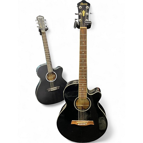 Used Ibanez AEG4JP Black Acoustic Guitar