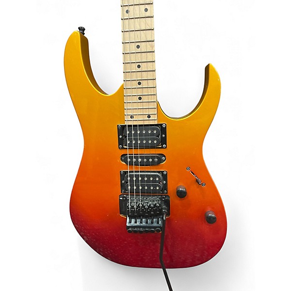 Used Ibanez RG470MB GOLD AND ORANGE Solid Body Electric Guitar